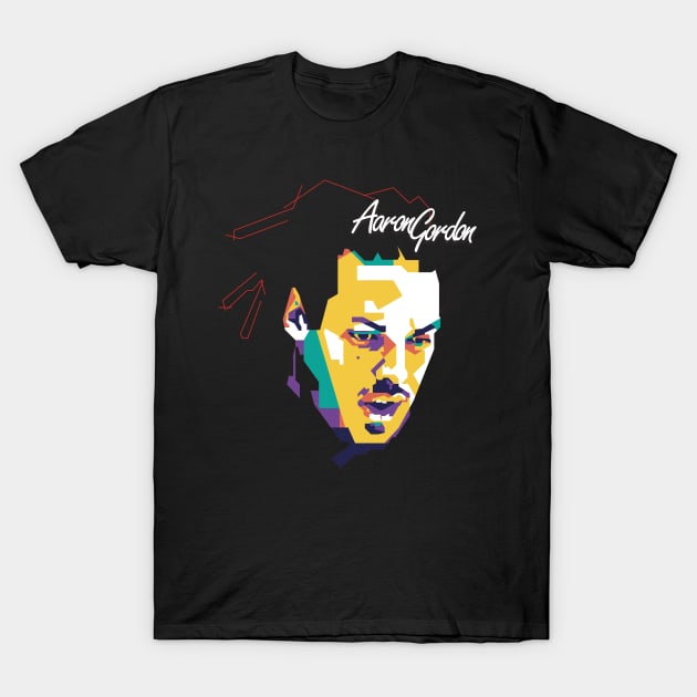 Aaron Gordon Pop Art Style T-Shirt by pentaShop